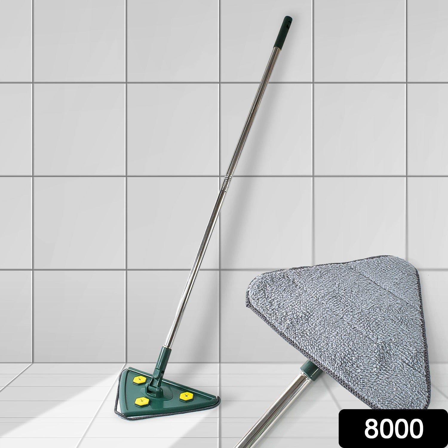 2-in-1 Extendable Triangle Mop – Retractable, 360° Rotating, Telescopic & Reusable Mop Heads (1 Pc) 2-in-1 Extendable Triangle Mop – Retractable, 360° Rotating, Telescopic & Reusable Mop Heads (1 Pc)